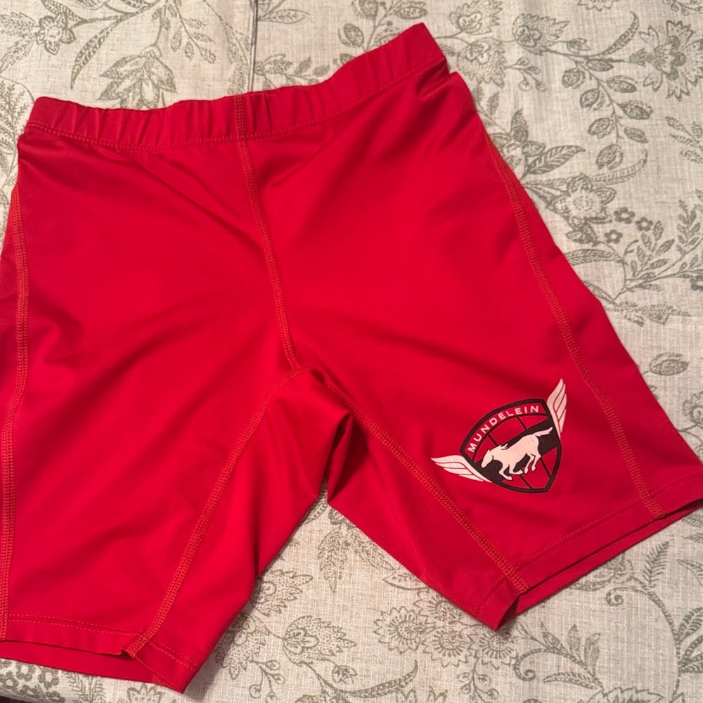 Teamwork Red Mundelein Athletic Spandex